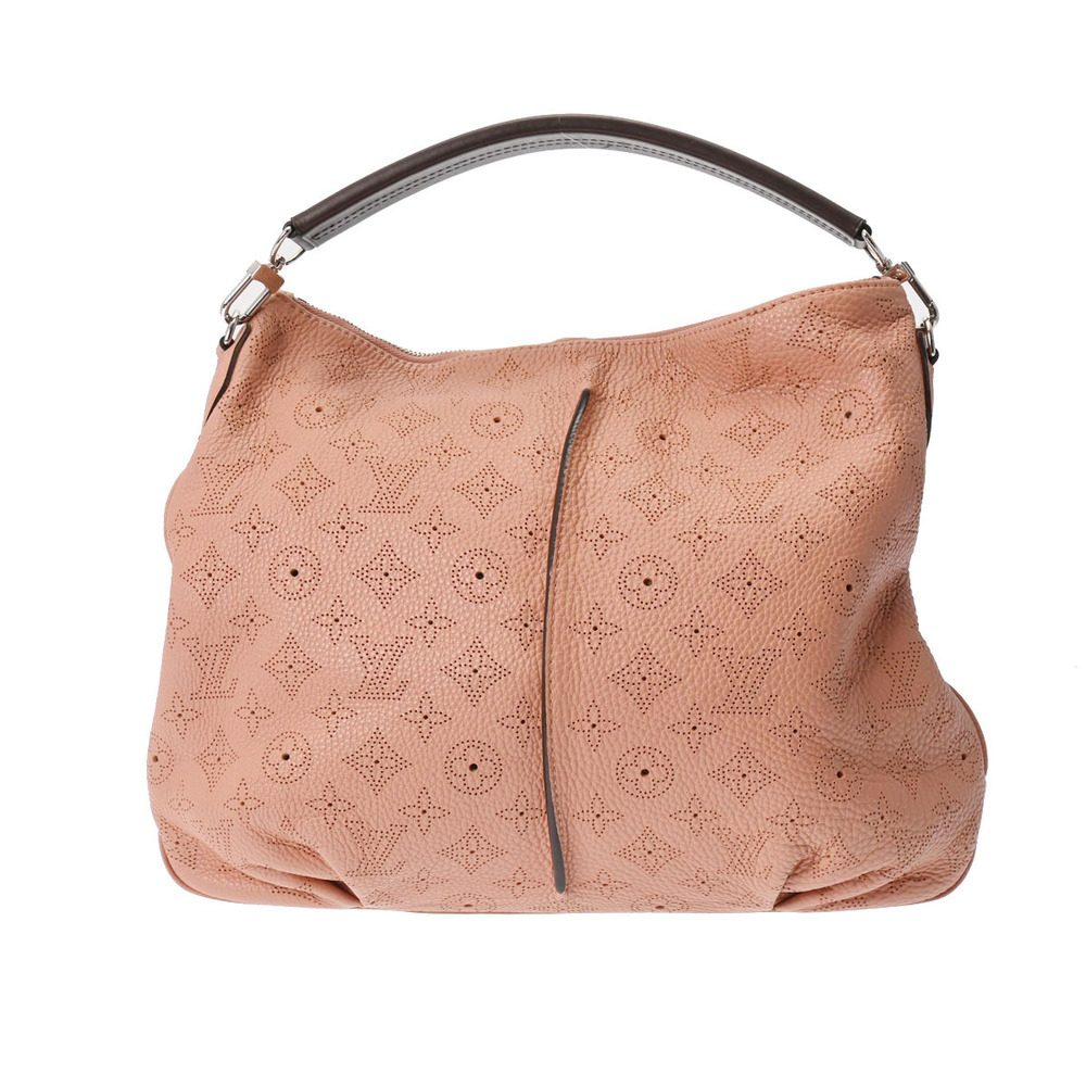 Louis Vuitton Monogram Mahina Selene Rose Pink Leather Shoulder Bag
